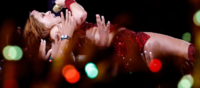 Shakira performing at the Pepsi Halftime Show. Photo obtained by CNN by Kevin C. Cox/Getty Images